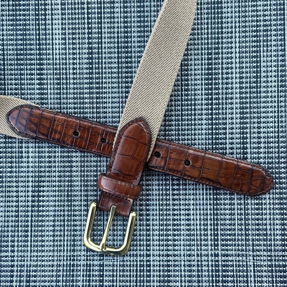 Orvis Canvas & Leather Belt Great Condition - Picture 8 of 9